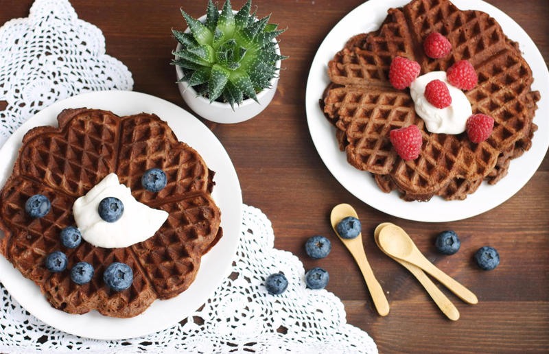 Sour cream waffles Wonderful waffles, Pick the right waffle iron for you, Think about ingredients, Aim for lump-free batter, Whisk, but don’t over-whisk, Make the batter in advance, Get the waffle iron hot, Separate your eggs, Add oil for crispy waffles, Don't just use your iron for waffles, Cornbread waffles, Sourdough waffles, Potato rösti waffles, Falafel waffles, Charcoal waffles, Sweet potato waffles, Avocado, asparagus and rocket waffles, Pizza breakfast waffles, Fried chicken and waffles, Parmesan waffles with jammy eggs and asparagus, Waffle Benedict, Waffle sandwiches, Avocado and smoked salmon waffles, Scandi-style waffles, Spinach waffles, Berries and maple syrup, Creamy berry and chocolate waffles, Sour cream waffles, Gluten-free waffles, Chocolate waffles, Vegan waffles, Beyond berries..., Bubble waffles, Pecan praline waffles, Waffle cones