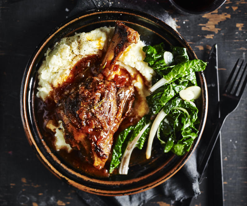You'll need these…, Spiced lamb shanks with almonds and feta , Lamb shanks massaman , Slow cooker lamb shanks with tomato, chilli and fetta , Lamb shank osso buco , Moroccan lamb shanks with polenta & white beans , Braised lamb shanks with white bean purée , Lamb shanks with risoni and tomato , Maple syrup-glazed lamb shanks , Lamb shank, fennel and vegetable soup , Baked lamb shanks with orzo , Lamb shanks and eggplant stew , Lamb shanks with lentils and pancetta , Lamb shanks with vegetables , Red curry lamb shanks , Oven-braised lamb shanks , Lamb shanks bourguignon , David’s lamb shanks , Lamb shanks in five-spice, tamarind and ginger , Lamb shank and barley soup , Braised lamb shanks with mushroom risotto , Lamb shank & bean ragu , Lemon and ginger lamb shanks with broad beans , Lamb shanks and lentils , Braised lamb shanks with tzatziki and tomato salad , Lamb shank and spinach korma curry , Lamb shank recipe tips, What cooking method is best for lamb shanks?, What to pair with lamb shanks?