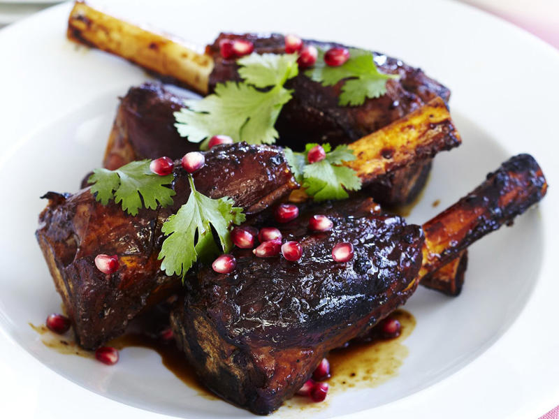 You'll need these…, Spiced lamb shanks with almonds and feta , Lamb shanks massaman , Slow cooker lamb shanks with tomato, chilli and fetta , Lamb shank osso buco , Moroccan lamb shanks with polenta & white beans , Braised lamb shanks with white bean purée , Lamb shanks with risoni and tomato , Maple syrup-glazed lamb shanks , Lamb shank, fennel and vegetable soup , Baked lamb shanks with orzo , Lamb shanks and eggplant stew , Lamb shanks with lentils and pancetta , Lamb shanks with vegetables , Red curry lamb shanks , Oven-braised lamb shanks , Lamb shanks bourguignon , David’s lamb shanks , Lamb shanks in five-spice, tamarind and ginger , Lamb shank and barley soup , Braised lamb shanks with mushroom risotto , Lamb shank & bean ragu , Lemon and ginger lamb shanks with broad beans , Lamb shanks and lentils , Braised lamb shanks with tzatziki and tomato salad , Lamb shank and spinach korma curry , Lamb shank recipe tips, What cooking method is best for lamb shanks?, What to pair with lamb shanks?