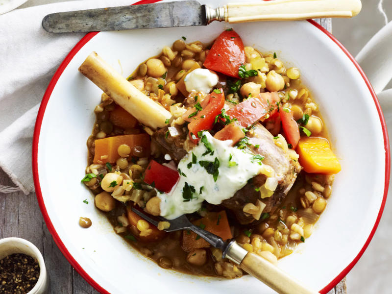 You'll need these…, Spiced lamb shanks with almonds and feta , Lamb shanks massaman , Slow cooker lamb shanks with tomato, chilli and fetta , Lamb shank osso buco , Moroccan lamb shanks with polenta & white beans , Braised lamb shanks with white bean purée , Lamb shanks with risoni and tomato , Maple syrup-glazed lamb shanks , Lamb shank, fennel and vegetable soup , Baked lamb shanks with orzo , Lamb shanks and eggplant stew , Lamb shanks with lentils and pancetta , Lamb shanks with vegetables , Red curry lamb shanks , Oven-braised lamb shanks , Lamb shanks bourguignon , David’s lamb shanks , Lamb shanks in five-spice, tamarind and ginger , Lamb shank and barley soup , Braised lamb shanks with mushroom risotto , Lamb shank & bean ragu , Lemon and ginger lamb shanks with broad beans , Lamb shanks and lentils , Braised lamb shanks with tzatziki and tomato salad , Lamb shank and spinach korma curry , Lamb shank recipe tips, What cooking method is best for lamb shanks?, What to pair with lamb shanks?