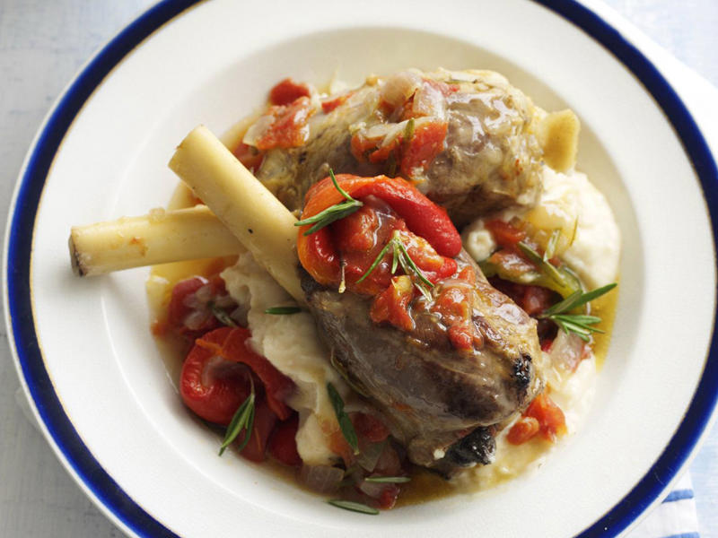 You'll need these…, Spiced lamb shanks with almonds and feta , Lamb shanks massaman , Slow cooker lamb shanks with tomato, chilli and fetta , Lamb shank osso buco , Moroccan lamb shanks with polenta & white beans , Braised lamb shanks with white bean purée , Lamb shanks with risoni and tomato , Maple syrup-glazed lamb shanks , Lamb shank, fennel and vegetable soup , Baked lamb shanks with orzo , Lamb shanks and eggplant stew , Lamb shanks with lentils and pancetta , Lamb shanks with vegetables , Red curry lamb shanks , Oven-braised lamb shanks , Lamb shanks bourguignon , David’s lamb shanks , Lamb shanks in five-spice, tamarind and ginger , Lamb shank and barley soup , Braised lamb shanks with mushroom risotto , Lamb shank & bean ragu , Lemon and ginger lamb shanks with broad beans , Lamb shanks and lentils , Braised lamb shanks with tzatziki and tomato salad , Lamb shank and spinach korma curry , Lamb shank recipe tips, What cooking method is best for lamb shanks?, What to pair with lamb shanks?