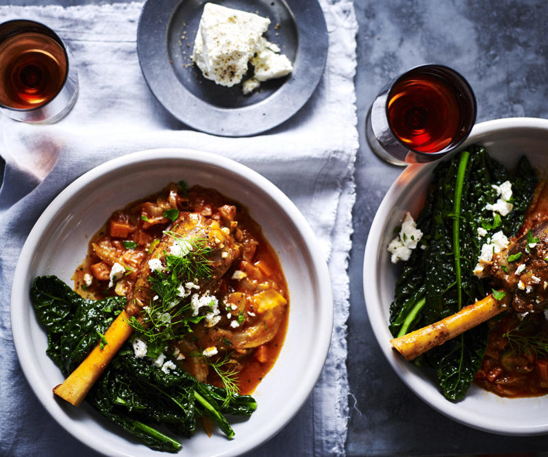 You'll need these…, Spiced lamb shanks with almonds and feta , Lamb shanks massaman , Slow cooker lamb shanks with tomato, chilli and fetta , Lamb shank osso buco , Moroccan lamb shanks with polenta & white beans , Braised lamb shanks with white bean purée , Lamb shanks with risoni and tomato , Maple syrup-glazed lamb shanks , Lamb shank, fennel and vegetable soup , Baked lamb shanks with orzo , Lamb shanks and eggplant stew , Lamb shanks with lentils and pancetta , Lamb shanks with vegetables , Red curry lamb shanks , Oven-braised lamb shanks , Lamb shanks bourguignon , David’s lamb shanks , Lamb shanks in five-spice, tamarind and ginger , Lamb shank and barley soup , Braised lamb shanks with mushroom risotto , Lamb shank & bean ragu , Lemon and ginger lamb shanks with broad beans , Lamb shanks and lentils , Braised lamb shanks with tzatziki and tomato salad , Lamb shank and spinach korma curry , Lamb shank recipe tips, What cooking method is best for lamb shanks?, What to pair with lamb shanks?