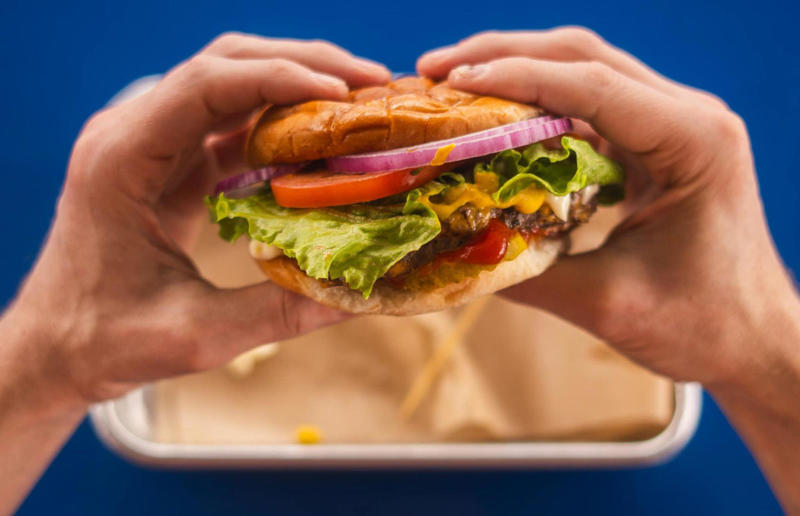 15. West Virginia: Oscar, Oscar’s Breakfast, Burgers & Brews, Barboursville 54. Tennessee: Dyer's Single, Dyer's Burgers, Memphis, 53. Alabama: hamburger, Dub's Burgers, Athens, 52. Connecticut: The Original Burger, Louis' Lunch, New Haven, 51. California: Steakburger, The Apple Pan, Los Angeles, 50. Iowa: hamburger, B-Bops, various locations, 49. Maine: hamburger, Black Cow, Portland, 48. New Jersey: hamburger, White Manna, Hackensack, 47. New Hampshire: hamburger, Gilley’s Diner, Portsmouth, 46. Massachusetts: Hamburg, White Hut, West Springfield, 45. California: hamburger, In-N-Out Burger, various locations, 44. District of Columbia: Farmhouse Burger, Good Stuff Eatery, Georgetown, 43. Mississippi: Slugburger, Latham's Hamburger Inn, New Albany, 42. Utah: Big Ben, Burger Bar, Roy, 41. Wisconsin: hamburger, Sobelman's Pub & Grill, Milwaukee, 40. Wyoming: The Liberty Burger, Liberty Burger, Jackson, 39. Illinois: House-blend prime beef burger, Butcher & The Burger, Chicago, 38. Arizona: The Standard at The Stand Arcadia Burger Shoppe, Phoenix, 37. Colorado: Cricket Burger, The Cherry Cricket, Denver, 36. New York: Luger burger, Peter Luger Steakhouse, New York City, 35. Delaware: FTC, Farmer & the Cow, Wilmington, 34. Minnesota: Jucy Lucy, Matt’s Bar, Minneapolis, 33. Pennsylvania: hamburger, M2O Burgers & Salads, Philadelphia, 32. South Carolina: Classic, Big Gun Burger Shop, Charleston, 31. Idaho: The Classic, Holy Cow!, Nampa, 30. Kansas: House Burger, Dempsey's Burger Pub, Wichita, 29. Missouri: hamburger, Town Topic, Kansas City, 28. Nebraska: The Original, Cheeseburgers, Omaha, 27. New Mexico: Rustic, Rustic On The Green, Albuquerque, 26. Indiana: Smash burger, Workingman’s Friend, Indianapolis, 25. Vermont: Worthy Burger, Worthy Burger, South Royalton and Woodstock, 24. Arkansas: traditional hamburger, Hugo's, Fayetteville, 23. Texas: Tookie's Burger, Tookie's Hamburgers & More, Kemah, 22. Nevada: Plain Jane, Beefy's, Reno, 21. Georgia: Green Truck Classic, Green Truck Pub, Savannah, 20. New York: hamburger, All-American Hamburger Drive-In, Massapequa, 19. North Dakota: Carport, Sickies Garage Burgers & Brews, various locations, 18. Michigan: sliders, Motz’s Burgers, Detroit, 17. Michigan: Ground Round, Miller’s Bar, Dearborn, 16. Florida: hamburger, Mac's Drive-Thru, Gainesville, 15. West Virginia: Oscar, Oscar’s Breakfast, Burgers & Brews, Barboursville, 14. North Carolina: hamburger, Brooks’ Sandwich House, Charlotte, 13. Kentucky: The Purist, Bard's Burgers & Chili, Covington, 12. Maryland: Hamburger, Burger Bros., Towson, 11. Oklahoma: single onion burger, Tucker's Onion Burgers, various locations, 10. Rhode Island: Stanley Burger, Stanley’s Famous Hamburgers, Central Falls, 9. Virginia: Beauvine, Beauvine Burger Concept, Richmond, 8. Oregon: The Original 100, Hwy 101 Burger, Lincoln City, 7. Ohio: hamburger, Kewpee Hamburgers, Lima, 6. Hawaii: hamburger, Kua Aina Sandwich Shop, Haleiwa, 5. Alaska: The Burger Stop, Tommy's Burger Stop, Anchorage, 4. Montana: Hamburger, The Burger Drive, Billings, 3. Washington: Seattle Classic, Von's 1000 Spirits, Seattle, 2. Louisiana: Butcher Burger, Cochon Butcher, New Orleans