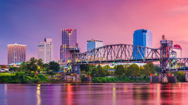 7. Little Rock, Arkansas 49. Massachusetts, 48. New Jersey, 47. Hawaii, 46. California, 44. Washington, 43. Connecticut, 42. Colorado, 41. Utah, 39. Alaska, 38. Minnesota, 37. Rhode Island, 36. New York, 34. Illinois, 33. Oregon, 32. Vermont, 31. Arizona, 29. Pennsylvania, 28. North Dakota, 27. Wisconsin, 26. Nevada, 24. Wyoming, 23. Georgia, 22. Idaho, 21. Iowa, 19. South Dakota, 18. Maine, 17. Florida, 16. Michigan, 14. Montana, 13. North Carolina, 12. Ohio, 11. Missouri, 9. South Carolina, 8. Oklahoma, 7. Kentucky, 6. New Mexico, 4. Louisiana, 3. Arkansas, 2. West Virginia