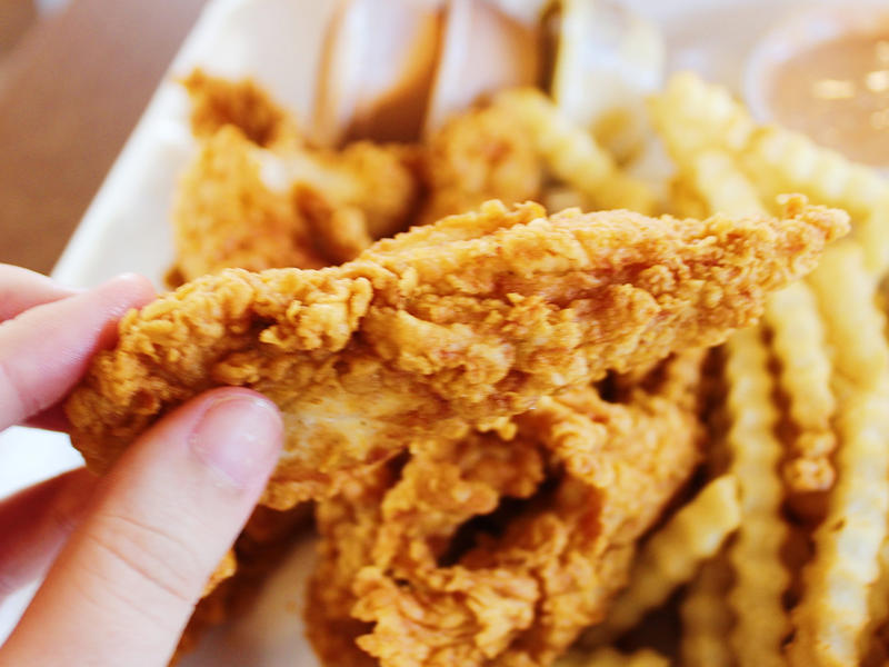 The chicken tenders were super crispy. The chicken tenders were large and perfectly fried., The chicken tenders were crispy on the outside., However, there wasn't an abundance of chicken meat inside., Smashburger's chicken tenders were just slightly too fried for my liking., The chicken tenders, overall, tasted dry, even when paired with sauce., Next up were the crispy chicken tenders from Sonic Drive-In., The chicken tenders were evenly fried but on the thinner side., My ninth favorite chicken tenders came from Popeyes., The chicken tenders from Popeyes were crispy, flaky, and crunchy., The meat inside was flaky and moist as well., I thought the chicken tenders from Bojangles were flavorful and super crispy., I thought the chicken tenders were a good size., McDonald's just launched its new McCrispy Strips., The breading was relatively thin, but very crispy., The chicken strips packed a lot of flavor., Chick-fil-A's chicken tenders were perfectly crispy and juicy., The chicken tenders were nicely fried but still juicy on the inside., Wingstop's chicken tenders came in third place., The chicken tenders were large and well-breaded., These tenders were filled with real chicken., My second favorite chicken tenders came from Zaxby's., The chicken tenders were super crispy.