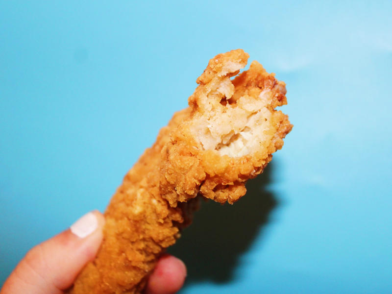 However, there wasn't an abundance of chicken meat inside. The chicken tenders were large and perfectly fried., The chicken tenders were crispy on the outside., However, there wasn't an abundance of chicken meat inside., Smashburger's chicken tenders were just slightly too fried for my liking., The chicken tenders, overall, tasted dry, even when paired with sauce., Next up were the crispy chicken tenders from Sonic Drive-In., The chicken tenders were evenly fried but on the thinner side., My ninth favorite chicken tenders came from Popeyes., The chicken tenders from Popeyes were crispy, flaky, and crunchy., The meat inside was flaky and moist as well., I thought the chicken tenders from Bojangles were flavorful and super crispy., I thought the chicken tenders were a good size., McDonald's just launched its new McCrispy Strips., The breading was relatively thin, but very crispy., The chicken strips packed a lot of flavor., Chick-fil-A's chicken tenders were perfectly crispy and juicy., The chicken tenders were nicely fried but still juicy on the inside., Wingstop's chicken tenders came in third place., The chicken tenders were large and well-breaded., These tenders were filled with real chicken., My second favorite chicken tenders came from Zaxby's., The chicken tenders were super crispy.