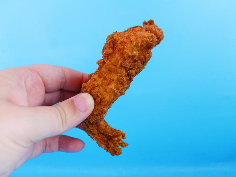 The chicken tenders' breading was very similar to Chick-fil-A's in its consistency, flavor, and texture, but I thought these chicken tenders had more chicken meat. The chicken tenders were large and perfectly fried., The chicken tenders were crispy on the outside., However, there wasn't an abundance of chicken meat inside., Smashburger's chicken tenders were just slightly too fried for my liking., The chicken tenders, overall, tasted dry, even when paired with sauce., Next up were the crispy chicken tenders from Sonic Drive-In., The chicken tenders were evenly fried but on the thinner side., My ninth favorite chicken tenders came from Popeyes., The chicken tenders from Popeyes were crispy, flaky, and crunchy., The meat inside was flaky and moist as well., I thought the chicken tenders from Bojangles were flavorful and super crispy., I thought the chicken tenders were a good size., McDonald's just launched its new McCrispy Strips., The breading was relatively thin, but very crispy., The chicken strips packed a lot of flavor., Chick-fil-A's chicken tenders were perfectly crispy and juicy., The chicken tenders were nicely fried but still juicy on the inside., Wingstop's chicken tenders came in third place., The chicken tenders were large and well-breaded., These tenders were filled with real chicken., My second favorite chicken tenders came from Zaxby's., The chicken tenders were super crispy.