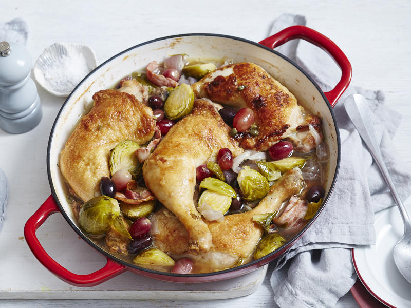Delicious chicken drumstick recipes to try this week,          Barbecued tandoori chicken with cucumber &amp; avocado salad      ,          Slow cooker butter chicken      ,          One-pot apricot chicken with creamy rice      ,          Chicken tray bake with rhubarb, capsicum and chilli      ,          Citrus chicken drumsticks with chilli salt      ,          Chicken satay drumsticks with noodle salad      ,          Honey and soy drumsticks with easy fried rice      ,          Masala chicken drumsticks      ,          Jerk-spiced chicken drumsticks      ,          Tandoori chicken drumsticks      , An easy way to marinate chicken drumsticks