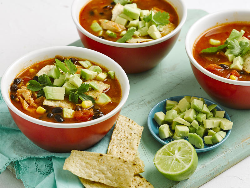 Chicken, zucchini and freekeh soup , Slow cooker chicken pho (Pho Ga) , Chicken and mushroom soup , Quick combination short and long soup , Chicken sausage dumplings in noodle soup , Chicken and barley soup , Indonesian chicken soup , Chicken and corn soup , Chicken and vegetable soup , Slow-cooker chicken hot and sour soup , Chicken noodle soup , Cream of chicken soup , Chicken, lemongrass and rice soup , Moroccan chicken & chickpea soup , Chicken & rice soup , Sweet and sour chicken soup , Chicken and ginger noodle soup , More soup recipes, Latest chicken recipes from The Weekly