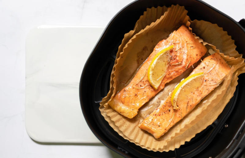 Surprisingly tasty air fryer ideas, Sausage rolls, Loaded potato skins, Kale crisps, 'Roasted' nuts, Baba ganoush, Poached eggs, Yorkshire puddings, Soufflés, Fish in a parcel, Lamb koftas, Chicken wings, Greek-style lamb cutlets, Chicken satay with peanut sauce, Glazed ham, Cheese toastie, Cheese scones, Soda bread, Oat bars, Fruit crumbles, Chocolate fondants