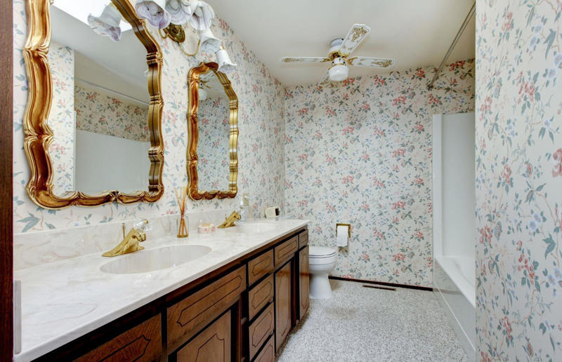Then: blousy florals These interior design trends are back with a bang, Then: wall sconces, Then: metal frame beds, Then: dried flowers, Then: checkerboard flooring, Now: checkerboard flooring, Then: textured surfaces, Then: pink bathrooms, Then: Art Deco style, Then: 70s palettes, Then: sink skirts, Then: corner sofas, Then: exposed brick, Then: fringing, Now: fringing, Then: primary colours, Now: primary colours, Then: wicker furniture, Then: dark kitchens, Then: wood cladding, Then: colourful kitchen appliances, Now: colourful kitchen appliances, Then: succulents and cacti, Now: succulents and cacti, Then: square tiles, Then: macrame, Now: macrame, Then: decorative tiles, Then: vinyl record players, Now: vinyl record players, Then: blousy florals, Then: pink kitchens, Then: maximalism, Then: gingham
