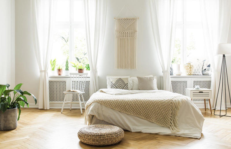 Now: macrame These interior design trends are back with a bang, Then: wall sconces, Then: metal frame beds, Then: dried flowers, Then: checkerboard flooring, Now: checkerboard flooring, Then: textured surfaces, Then: pink bathrooms, Then: Art Deco style, Then: 70s palettes, Then: sink skirts, Then: corner sofas, Then: exposed brick, Then: fringing, Now: fringing, Then: primary colours, Now: primary colours, Then: wicker furniture, Then: dark kitchens, Then: wood cladding, Then: colourful kitchen appliances, Now: colourful kitchen appliances, Then: succulents and cacti, Now: succulents and cacti, Then: square tiles, Then: macrame, Now: macrame, Then: decorative tiles, Then: vinyl record players, Now: vinyl record players, Then: blousy florals, Then: pink kitchens, Then: maximalism, Then: gingham