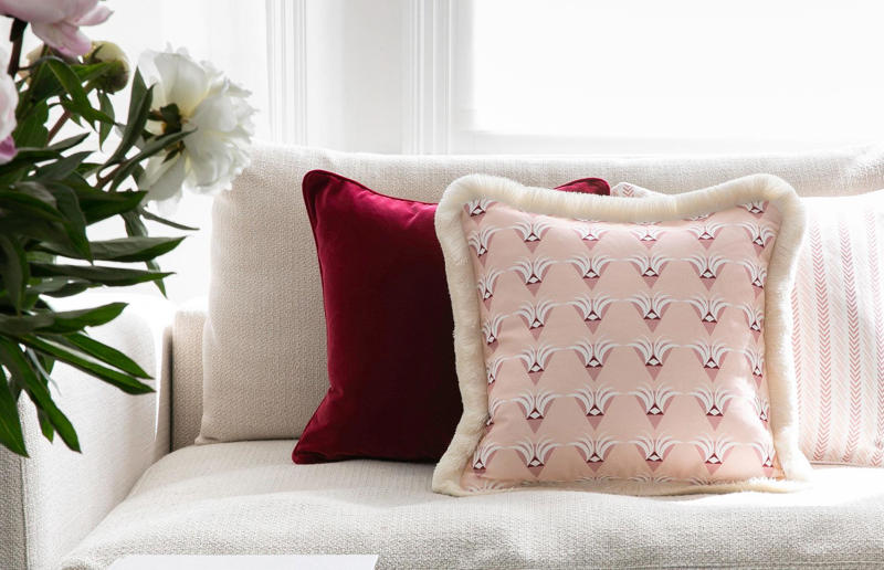 Now: fringing These interior design trends are back with a bang, Then: wall sconces, Then: metal frame beds, Then: dried flowers, Then: checkerboard flooring, Now: checkerboard flooring, Then: textured surfaces, Then: pink bathrooms, Then: Art Deco style, Then: 70s palettes, Then: sink skirts, Then: corner sofas, Then: exposed brick, Then: fringing, Now: fringing, Then: primary colours, Now: primary colours, Then: wicker furniture, Then: dark kitchens, Then: wood cladding, Then: colourful kitchen appliances, Now: colourful kitchen appliances, Then: succulents and cacti, Now: succulents and cacti, Then: square tiles, Then: macrame, Now: macrame, Then: decorative tiles, Then: vinyl record players, Now: vinyl record players, Then: blousy florals, Then: pink kitchens, Then: maximalism, Then: gingham