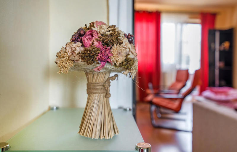 Then: dried flowers These interior design trends are back with a bang, Then: wall sconces, Then: metal frame beds, Then: dried flowers, Then: checkerboard flooring, Now: checkerboard flooring, Then: textured surfaces, Then: pink bathrooms, Then: Art Deco style, Then: 70s palettes, Then: sink skirts, Then: corner sofas, Then: exposed brick, Then: fringing, Now: fringing, Then: primary colours, Now: primary colours, Then: wicker furniture, Then: dark kitchens, Then: wood cladding, Then: colourful kitchen appliances, Now: colourful kitchen appliances, Then: succulents and cacti, Now: succulents and cacti, Then: square tiles, Then: macrame, Now: macrame, Then: decorative tiles, Then: vinyl record players, Now: vinyl record players, Then: blousy florals, Then: pink kitchens, Then: maximalism, Then: gingham