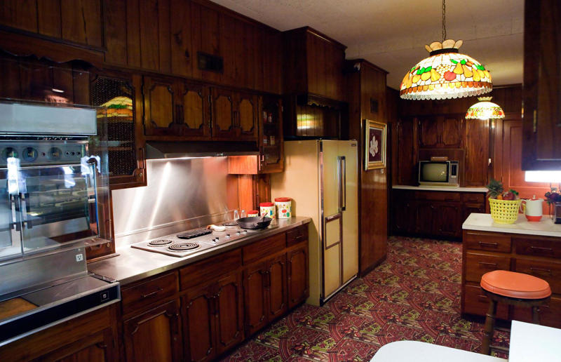 Then: dark kitchens These interior design trends are back with a bang, Then: wall sconces, Then: metal frame beds, Then: dried flowers, Then: checkerboard flooring, Now: checkerboard flooring, Then: textured surfaces, Then: pink bathrooms, Then: Art Deco style, Then: 70s palettes, Then: sink skirts, Then: corner sofas, Then: exposed brick, Then: fringing, Now: fringing, Then: primary colours, Now: primary colours, Then: wicker furniture, Then: dark kitchens, Then: wood cladding, Then: colourful kitchen appliances, Now: colourful kitchen appliances, Then: succulents and cacti, Now: succulents and cacti, Then: square tiles, Then: macrame, Now: macrame, Then: decorative tiles, Then: vinyl record players, Now: vinyl record players, Then: blousy florals, Then: pink kitchens, Then: maximalism, Then: gingham