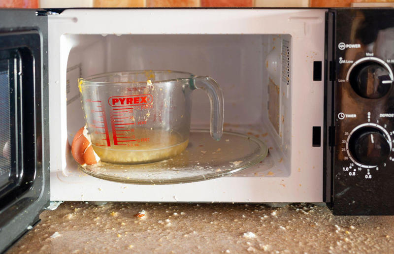 27. Microwaving liquids for too long 37. Pouring hot liquids into cold glassware, 36. Not rotating store cupboard items, 35. Overcrowding the refrigerator, 34. Microwaving liquids for too long, 33. Lining the bottom of the oven with aluminium foil, 32. Leaving plates or cookware on unstable surfaces, 31. Using glassware on the stove, 30. Not securing cutting boards or mixing bowls, 29. Never checking the refrigerator temperature, 28. Using plastic containers in the microwave, 27. Using the same utensil for everything, 26. Not using the oven extractor fan, 25. Letting your pets roam the kitchen while you cook, 24. Storing heavy items on high shelves, 23. Not storing leftover food correctly, 22. Overheating non-stick cookware, 21. Using damaged non-stick cookware, 20. Going barefoot while cooking, 19. Storing raw meat and ready-to-eat food together, 18. Not storing knives properly, 17. Thawing meat at room temperature, 16. Not cleaning the oven extractor hood filter, 15. Not washing your hands, 14. Using knives carelessly, 13. Stacking dishwashers incorrectly, 12. Using one towel for everything, 11. Washing raw meat in the sink, 10. Storing cleaning products near food, 9. Not separating raw meat from ready-to-eat foods, 8. Using appliances incorrectly, 7. Getting distracted when cooking, 6. Using wet or damaged oven gloves and towels, 5. Touching electrical appliances with wet hands, 4. Wearing loose clothing when cooking, 3. Leaving the stove unattended, 2. Pouring water over a grease fire