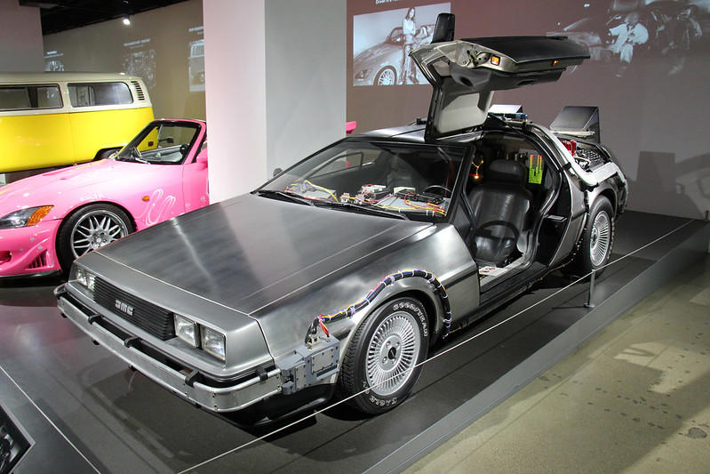 Batmobile (1966), Munster Koach (1964), Ecto-1 (1984), KITT (1982), 1948 Tucker Torpedo, Jaguar E-Type (1961), 1960 Aston Martin DB4 GT Zagato, Volvo P1800, 1963 Chevrolet Corvette Sting Ray Coupe, Nissan Skyline GTR R34, 1967 Alfa Romeo 33 Stradale, DeLorean DMC-12, Mazda Miata, Vin Boyle’s 1959 Dodge Custom Royal Sedan, Neil Flynn’s XL Falcon Sedan, David Andrews’s 1953 Ford Customline, Tony Alessi’s AP5 Valiant, George’s 1939 Plymouth Coupe, 1955 Mercedes-Benz 300SL Gullwing, 1970 Dodge Charger "General Lee", 1966 Shelby Cobra 427 Super Snake, 1964 Aston Martin DB5, 1969 Chevrolet Camaro SS, BMW 525i Art Car (1991), BMW M3 GTR Art Car (1992), BMW 850 CSi Art Car (1995), BMW H2R Art Car (2007), BMW M3 GT2 Art Car (2010), BMW M6 GT3 Art Car (2017), 1976 Cadillac Eldorado "Mirage"