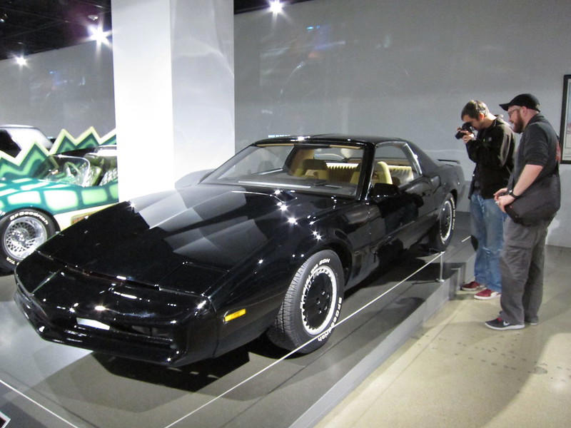 Batmobile (1966), Munster Koach (1964), Ecto-1 (1984), KITT (1982), 1948 Tucker Torpedo, Jaguar E-Type (1961), 1960 Aston Martin DB4 GT Zagato, Volvo P1800, 1963 Chevrolet Corvette Sting Ray Coupe, Nissan Skyline GTR R34, 1967 Alfa Romeo 33 Stradale, DeLorean DMC-12, Mazda Miata, Vin Boyle’s 1959 Dodge Custom Royal Sedan, Neil Flynn’s XL Falcon Sedan, David Andrews’s 1953 Ford Customline, Tony Alessi’s AP5 Valiant, George’s 1939 Plymouth Coupe, 1955 Mercedes-Benz 300SL Gullwing, 1970 Dodge Charger "General Lee", 1966 Shelby Cobra 427 Super Snake, 1964 Aston Martin DB5, 1969 Chevrolet Camaro SS, BMW 525i Art Car (1991), BMW M3 GTR Art Car (1992), BMW 850 CSi Art Car (1995), BMW H2R Art Car (2007), BMW M3 GT2 Art Car (2010), BMW M6 GT3 Art Car (2017), 1976 Cadillac Eldorado "Mirage"