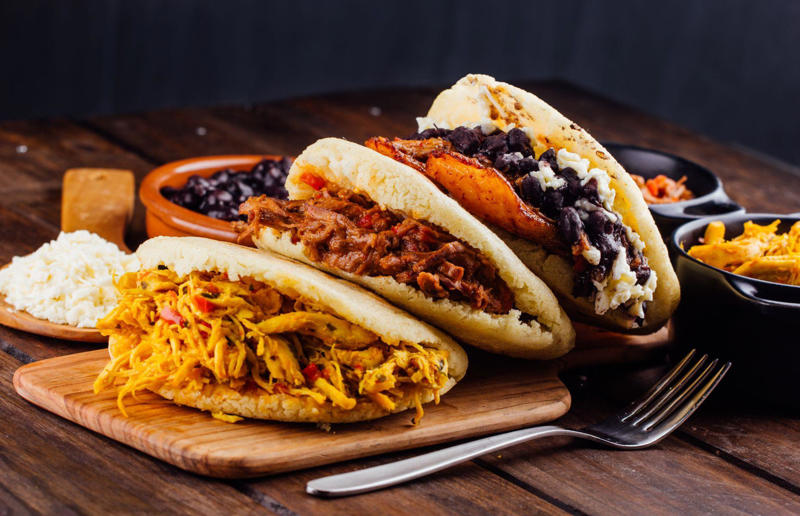 31. Arepa, Colombia and Venezuela 33. Mielie bread, South Africa, 32. Grissini, Italy, 31. Arepa, Colombia and Venezuela, 30. Injera, Eritrea and Ethiopia, 29. Knäckebröd, Sweden, 28. Rēwena bread, New Zealand, 27. Brioche, France, 26. Khameer flatbread, UAE, 25. Damper, Australia, 24. Bannock, Canada, 23. Pumpernickel, Germany, 22. Pane carasau, Italy, 21. Broa, Portugal, 20. Korovai, Ukraine, 19. Obwarzanek Krakowski, Poland, 18. Paratha, India, 17. Focaccia, Italy, 16. Manakeesh, Middle East, 15. Submarine roll, USA, 14. Pupusa, El Salvador, 13. Soda bread, Ireland, 12. Pretzel, Germany, 11. Challah, Israel, 10. Shokupan, Japan, 9. English Muffin, England, UK, 8. Chapati, India, 7. Pitta, Greece, Middle East, 6. Mantou, China, 5. Bagel, Canada, Poland, and USA, 4. Tortilla, Mexico, 3. Ciabatta, Italy, 2. Naan, India
