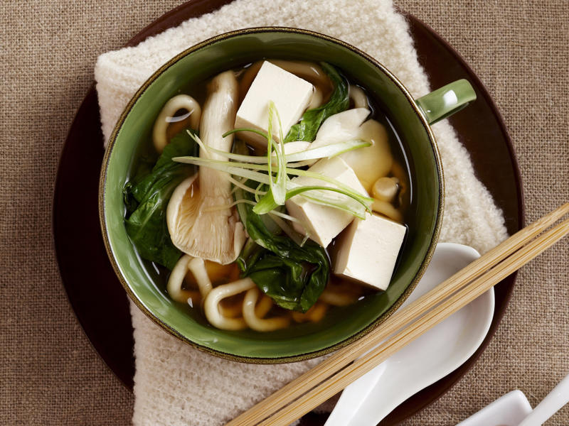         Asian noodle soup in a jar      ,          Quick &amp; easy potato soup with cheddar toasts      ,          Quick &amp; easy chicken &amp; corn soup      ,          Hearty bacon, lentil and vegetable soup      ,          Quick &amp; easy minestrone &amp; ravioli soup      ,          Quick &amp; easy Italian risoni soup      ,          Vegetable and red lentil soup      ,          Creamy cauliflower and bacon soup      ,          Quick &amp; easy spicy fish soup      ,          Miso udon soup      ,          Quick &amp; easy mushroom soup      ,          Potato and pea soup with pesto, ricotta cream and crispy croutons      ,          Chicken and vegetable soup with parmesan croutons      ,          Japanese-style pork and vegetable soup      