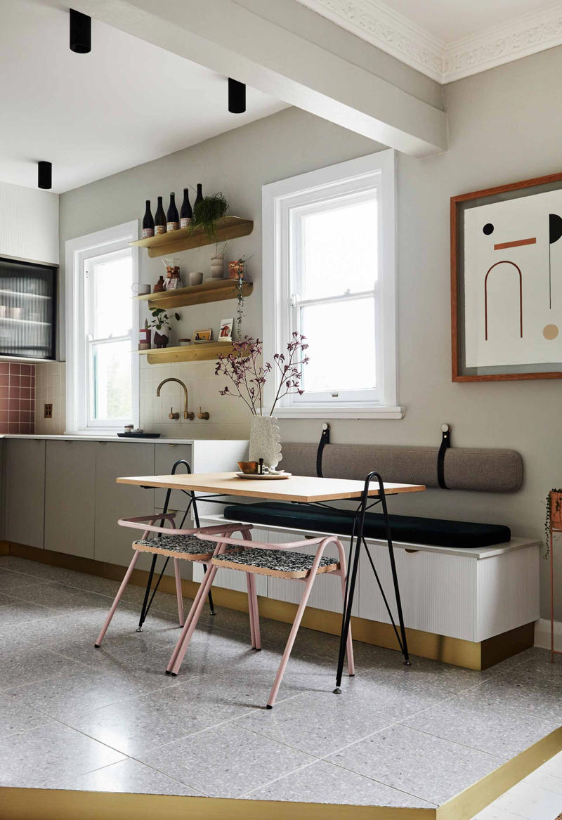 15 banquette seating designs to inspire,      Cosy nook   ,      Compact minimal apartment   ,      A colour-drenched Kip &amp; Co creation    ,      Monochromatic meets marble   ,      Small but stylish   ,      Sleek Scandi    ,      A pop of colour   ,      Bold and bright   ,      Curvaceous and contemporary   ,      For the whole family   ,      Art Deco appeal   ,      Modern marvel    ,      Unexpected red    ,       Byron Bay beauty   ,      Cafe style   