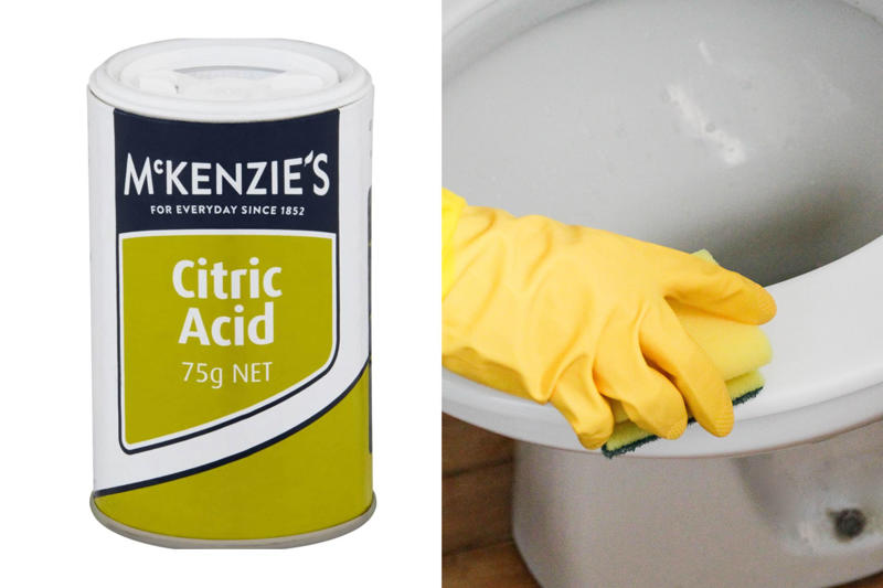 Why toilet bowl stains happen, How to use citric acid to remove toilet bowl stains, Here’s how to do it:, How to remove brown, grey, and yellow toilet stains, Can you mix baking soda and vinegar in the toilet?, How to prevent stains from coming back