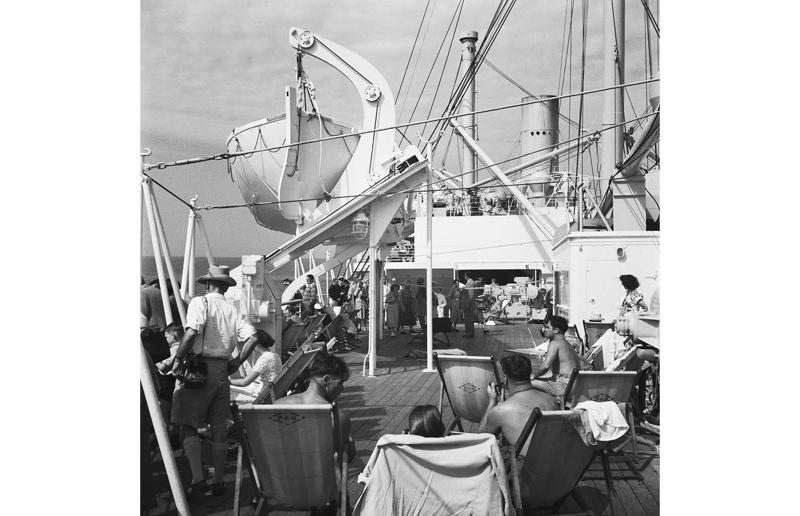 All aboard!, P&amp;O: Mail, sail and steam, Cunard: Arms across the Atlantic, P&amp;O: Suez sets off sweeping change, Holland America Line: NYC by sea, Cunard: Flushing toilets and flashing lights, Hamburg America Line: The first pleasure cruise, Hurtigruten: Connecting the Norwegian coast, P&amp;O: From war to shore, Cunard: Floating palaces, Holland America Line: Amsterdam across the pond, Holland America Line: Palms and promenades, Holland America Line: Dining in style, Cunard: Get fit in formalwear, Titanic: A cautionary tale, Cunard: The Carpathia comes to the rescue, Canadian Pacific Ships: The First World War, Cunard: Around the world (in 130 days), Holland America Line: A series of firsts, P&amp;O: Welcoming the White Sisters, Belgian Red Star Line: Shuffleboard supremos, LNER: Wellbeing on board, Cunard: A new icon emerges, French Line: A sleeker sort of ship, French Line: An untimely end, Cunard: The ships that won the war, Holland America Line: Marlon Brando magic, United States Lines: On the small screen