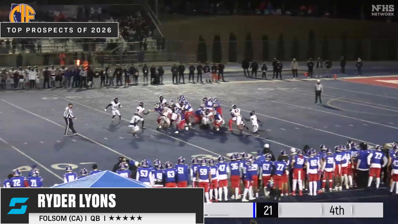 1. Ryder Lyons, Folsom, Sr., 2. Brady Smigiel, Newbury Park, Sr., 3. Brady Edmunds, Huntington Beach, Jr. , 4. Oscar Rios, Downey, Sr., 5. Luke Fahey, Mission Viejo, Sr. , 6. Ryan Hopkins, Mater Dei (Santa Ana), Sr., 7. Bryson Beaver, Vista Murrieta, Sr., 8. Corin Berry, Charter Oak (Covina), Sr. , 9.  Troy Huhn, Mission Hills (San Marcos), Sr.  , 10. Michael Mitchell, Riordan (San Francisco), Sr. , 11. Deagan Rose, Clovis, Sr., 12. Koa Malau’ulu, St. John Bosco, So., 13. Jackson Taylor, Thousand Oaks, Sr., 14. Laird Finkel, Sierra Canyon, Sr. , 15. Brady Palmer, Cathedral Catholic (San Diego), Sr.,  16. Cash Herrera, Bishop’s School (La Jolla), Sr.   , 17. Dane Weber, Chaparral (Temecula), Jr., 18. Caden Jones, Crean Lutheran (Irvine), Jr., 19. Derek Garcia, Ventura, Sr., 20. Sands Dougherty, Morro Bay, Sr., 21. Ryan Rakowski, Palos Verdes, Sr. , 22. Zachary Benitez, Granite Hills (El Cajon), Jr., 23. Alexander Lundsberg, Canyon, Sr., 24. Jelani Dippel, Central (Fresno), Jr., 25. Noah Schuback, Poway, Sr.