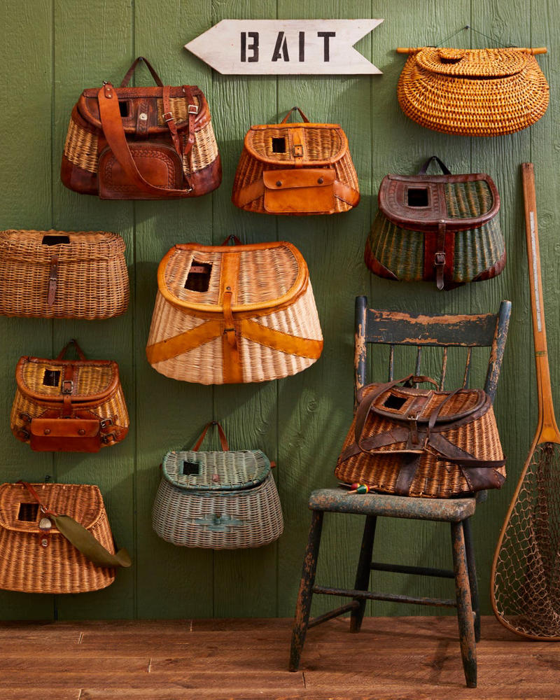 Pyrex Butter Dishes , Perpetual Calendars , Fishing Creels , Spirit Levels, Ceramic Match Strikers , L.L. Bean Tote Bags