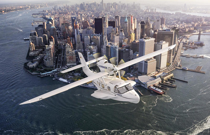 2017: Dornier-Seastar On air and sea, 1923: Dornier Wal, 1926: Dornier Superwal, 1929: Dornier Do X, 1931: Sikorsky S-40, 1935: Martin M-130, 1935: Latécoère 521, 1936: Short Empire, 1938: Boeing 314 Clipper, 1942: Latécoère 631, 1952: Saunders-Roe Princess, 2017: Dornier-Seastar, 2026: ICON A5