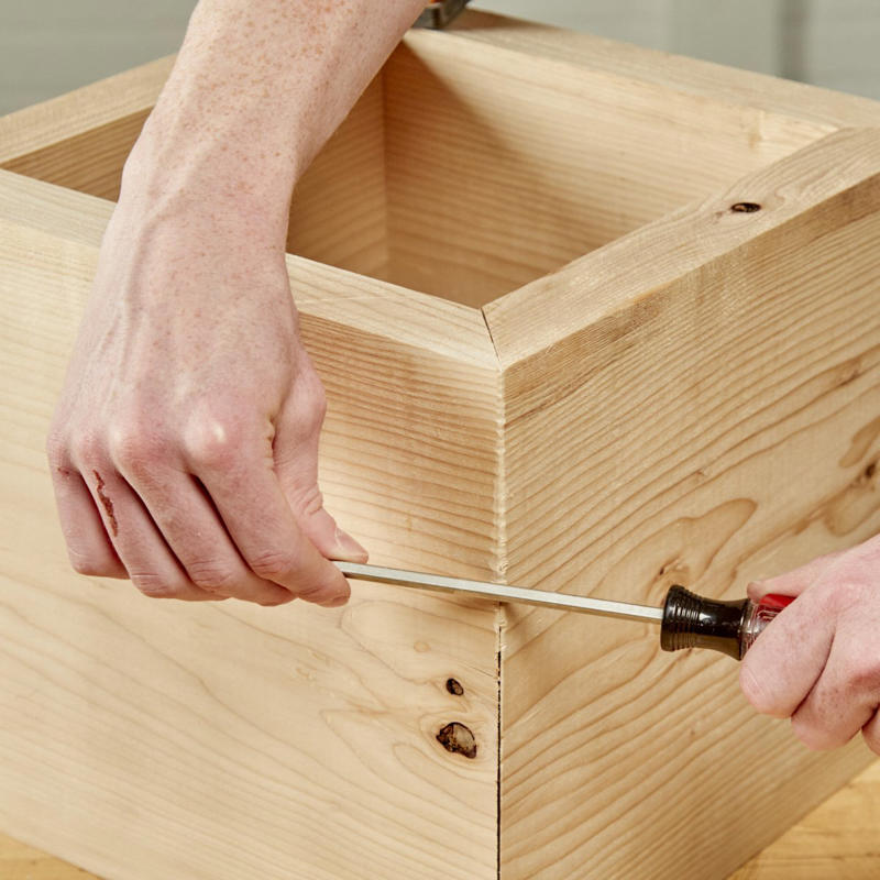 Super-Strong Sandpaper, The Brown Paper Bag Trick, Quick Miter Fix, Caulk Gun Clamp, DIY Flexible Sanding Block, Sanding Even Surfaces, Chap Stick for the Toolbox, More Planing, Less Exercise, A Temporary Mixing Surface, How to Fix a Square, Use a Straw to Scoop Up Glue Squeeze-Out, Chisel Veneer Trimming Handy Hint, Pencil Hack for Perfectly Flat Boards, Splinter Extraction, C-Clamp Paint Can Handle, durable sandpaper duct tape, Use Takeout Chopsticks to Stir Finishes, Custom Pads for a Mechanic’s Vise, Ad-Hoc Micrometer