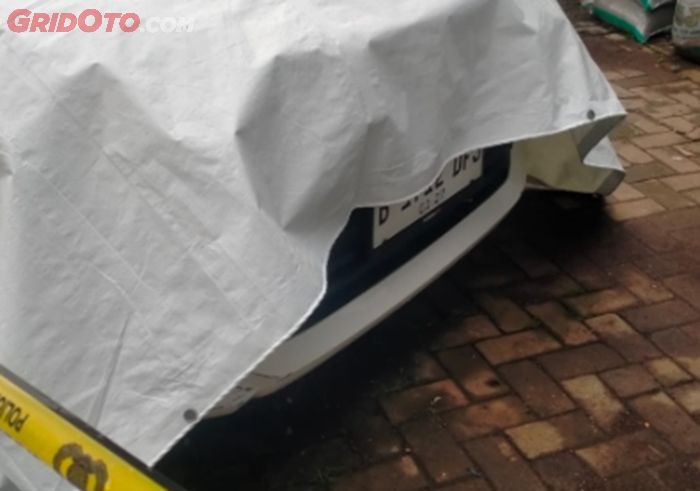 kepolisian, garis polisi, toyota avanza, pondok aren, avanza terbakar, toyota avanza terbakar, Kondisi Terkini Toyota Avanza Terbakar di Pondok Aren Tangerang