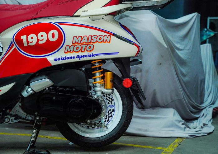 modifikasi, hybrid, filano, Grand Filano Hybrid, Modifikasi Grand Filano Hybrid, maison moto, vintage rally, Mata Otomatis Melirik, Cakepnya Filano Hybrid Pakai Jubah Ala Vintage Rally