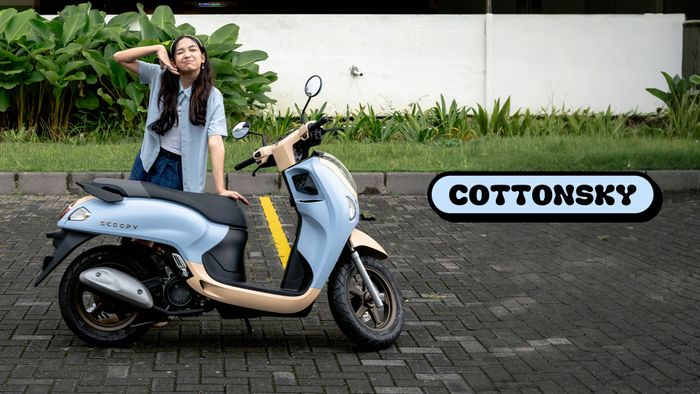 honda scoopy, astra motor jawa tengah, harga scoopy baru, scoopy special edition, scoopy custom, Bukan Decal, Warna Pastel di Scoopy Special Edition Dicat Langsung ke Bodi