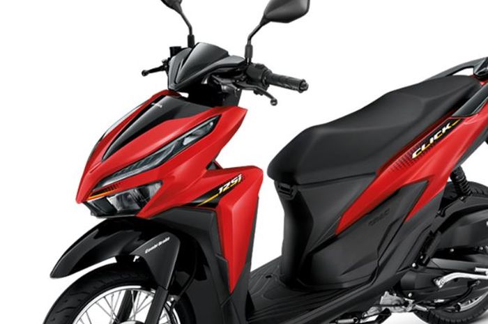 honda, laos, motor matic, honda vario 125, honda click 125, Honda Vario 125 Versi Pelek Jari-jari, Begini Tampilan Click 125 Tipe Spoke Wheel