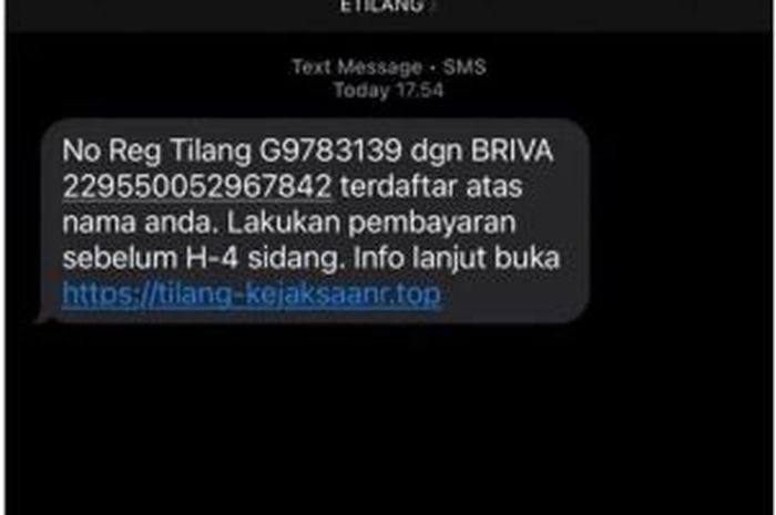 tilang elektronik, Kejaksaan Agung, Penipuan Tilang Elektronik, Tilang Elektronik Kejagung, Tilang Kejagung Palsu, Gak Usah Digubris, Ada Pesan Tilang Elektronik Atas Nama Kejagung Abaikan Saja