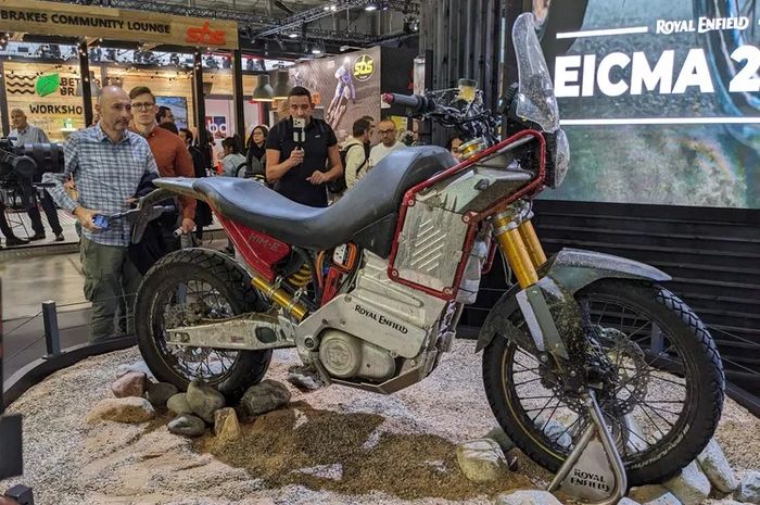 royal enfield, motor listrik, royal enfield himalayan, motor adventure, royal enfield himalayan listrik, Royal Enfield Himalayan Listrik Keciduk Sedang Diuji di India, Spek Nggak Sepele