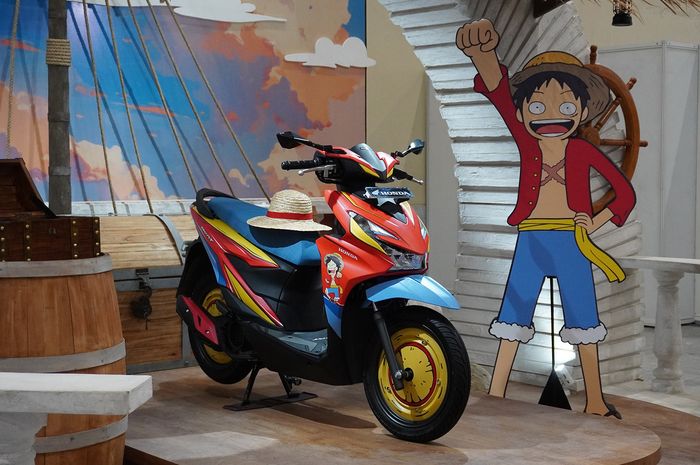 honda beat, monkey d. luffy, pt wahana makmur sejati, beat, honda beat one piece, Honda BeAT One Piece Nongol di Ajang AFA 2025, Adopsi Karakter Luffy