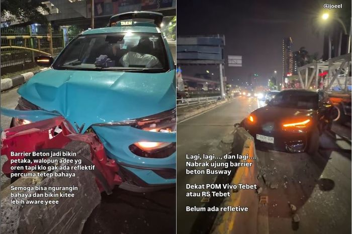 transjakarta, kecelakaan, Barrier Beton, Barrier Beton Penyebab Kecelakaan, Forum Konsumen Berdaya Indonesia (FKBI), Barrier Beton Ini Sering Jadi Sumber Kecelakaan, Korban Bisa Tuntut Ganti Rugi?