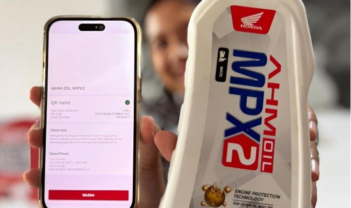 oli motor, ahm oil, oli palsu, ciri oli palsu, Motorku X, Cara Gampang Cek AHM Oil Asli atau Palsu, Tinggal Scan Pakai Aplikasi Ini