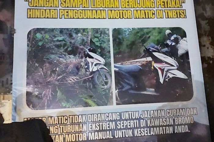 gunung bromo, motor matic, Bromo Anti Motor Matic, Bromo Tanpa Motor Matic, Kecelakaan Motor Matic, Buntut Usiran Warga, Pemkab Probolinggo Usulkan Regulasi Larangan Motor Matic ke Gunung Bromo