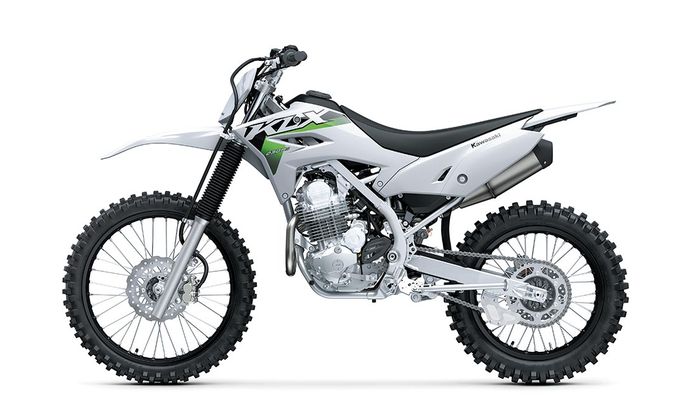 KLX140, klx230, Tren Trail Pakai Warna Putih, KLX230R S Versi 2026 Tampil Putih Bersih
