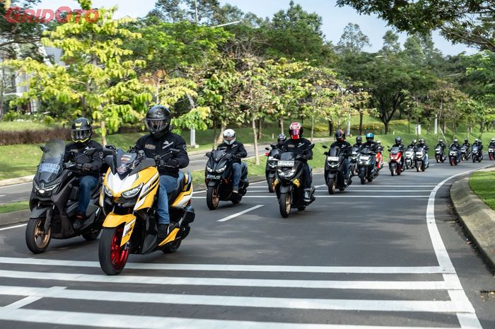 yamaha nmax, Naringgul, Journalist Max Community (JMC), yamaha indonenesia motor manufacturing (YIMM), satu dekade NMAX, Rayakan 1 Dekade NMAX, Journalist Max Community Eksplorasi Jalur Naringgul