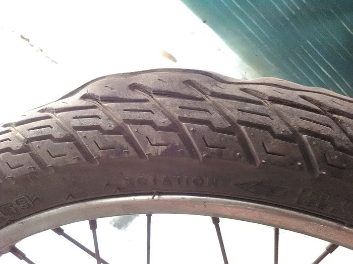 motor bekas, Ban benjol, ban motor benjol, penyebab ban motor benjol, penyebab ban benjol, Gara-gara Hal Sepele Ini Ban Motor Bekas Bisa Tiba-tiba Benjol