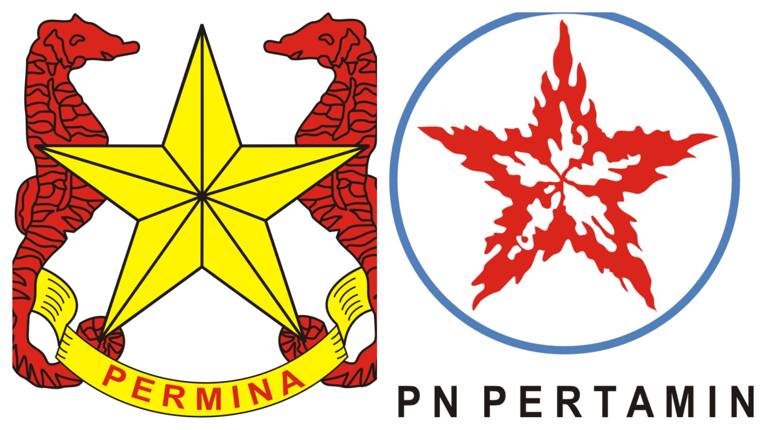 sejarah pertamina, PN Permina, PN Pertamin, Sejarah Logo Pertamina, Kuda Laut Pertamina, Kangen Masa Itu, Pertamina Awal Masih Bernama Permina Dengan Logo Kuda Laut Kembar