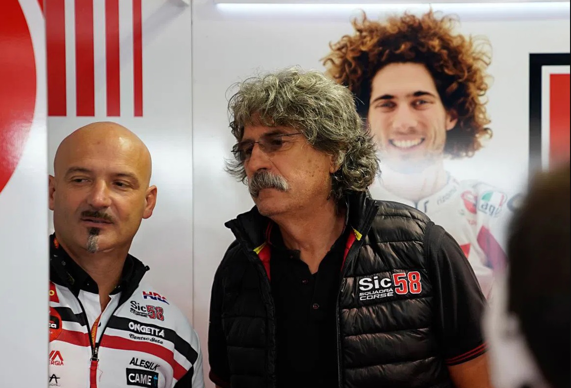Marc Marquez, marquez, Francesco Bagnaia, paolo simoncelli, bagnaia, Digesek Circle Rossi, Simoncelli Sebut Bagnaia Terlalu Meremehkan Marquez