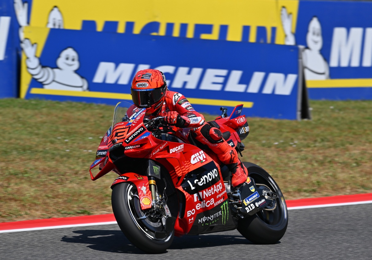 Marc Marquez, marquez, Francesco Bagnaia, Fabio Di Giannantonio, bagnaia, Pembalap Italia Buka Suara, Contek Motor Marquez Cuma Jadi Bencana