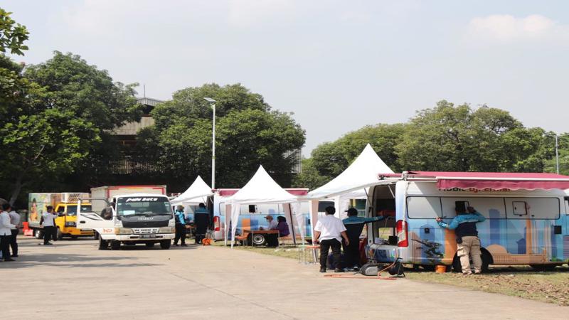 denda uji emisi, Razia uji emisi, DLH DKI Jakarta, Uji Emisi Truk, Denda Rp 50 Juta, 17 Pemilik Truk Syok, Masing-Masing Terancam Denda Rp 50 Juta atau Penjara 6 Bulan