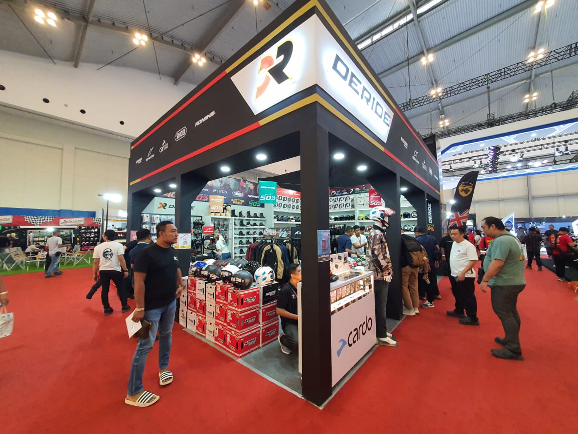 IMOS, helm nolan, DeRide, Indonesia Motorcycle Show 2025, DeRide Obral Apparel dan Helm di IMOS 2025, Ada Diskon Sampai 50 Persen