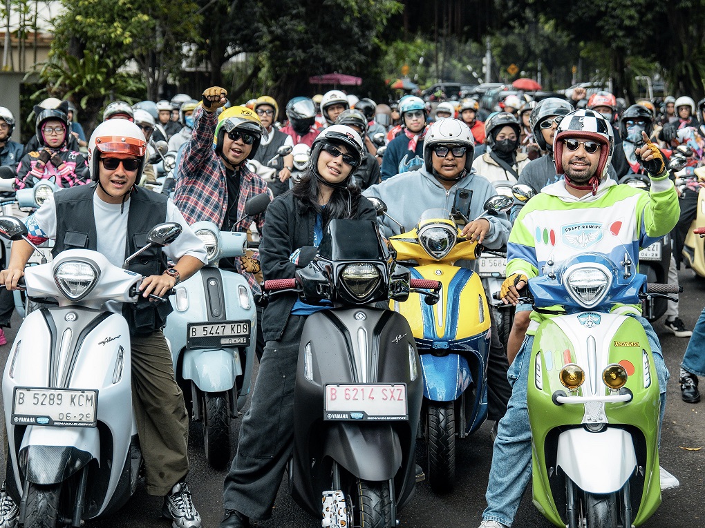 Grand Filano Hybrid, yamaha grand filano, Yamaha Fazzio, skuter kalcer, Pop On Wheels, Pop On Wheels, Panggung Anak Muda Pecinta Skutik Modifikasi Mulai Riding Sampai Karaoke